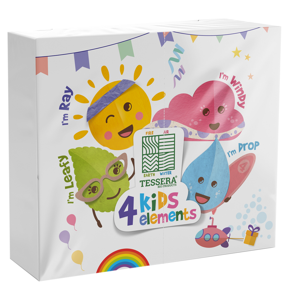 Intertan Disposable Tableware 33x33cm / 300 Napkins 4KIDS Elements Napkins