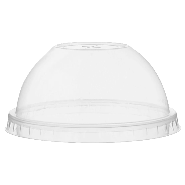 Dispo Domed Lids 9oz to 20oz / Straw Slot X / 1000 Lids Domed PLA Lids
