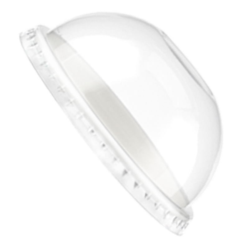 Go Pak Ice Cream Tub Lids Domed Plastic / 1 Scoop / 1000 Groovy Go-Chill Ice Cream Lids