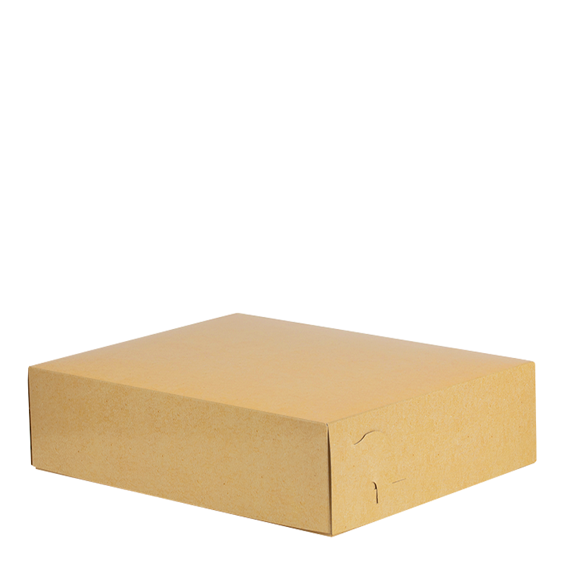 Intertan Takeaway Box Metalised PET / 125 Boxes / 30x23.5x7cm Plain Kraft Grill Box T52