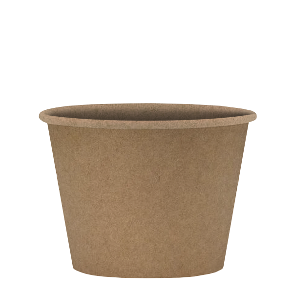 Dispo Soup Containers 8oz / No Lids / 500 Containers Kraft Heavy Duty Containers