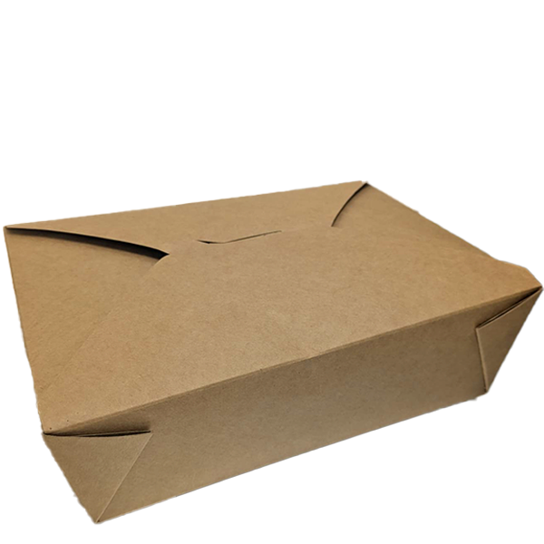 Large Kraft PE Takeaway Box LOT: MG07