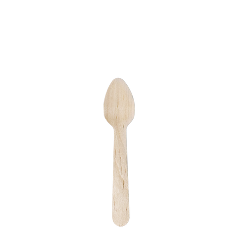 Dispo Ice Cream Spoons 110mm / 1000 Spoons Biodegradable Wooden Ice Cream Spoons