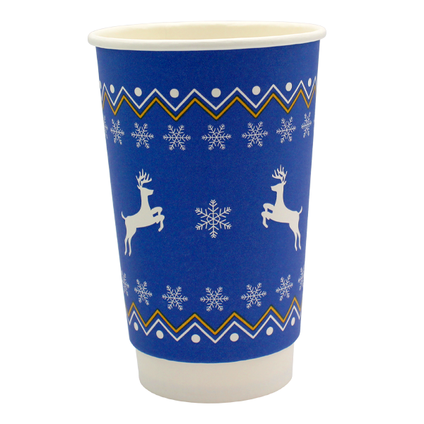 Go Pak Double Wall Christmas Cups Christmas Jumper Cups
