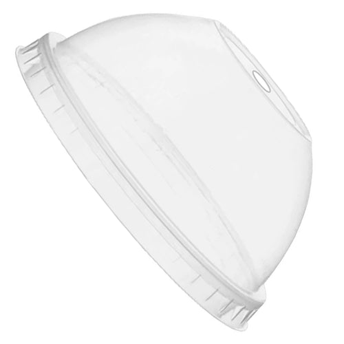 PLA Compostable Domed Lids with Straw Hole
