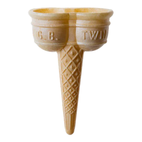 Greco Brothers Ice Cream Cones Diameter 45mm x Height 132mm / 210 Cones GBTWIN Traditional Wafer Cones
