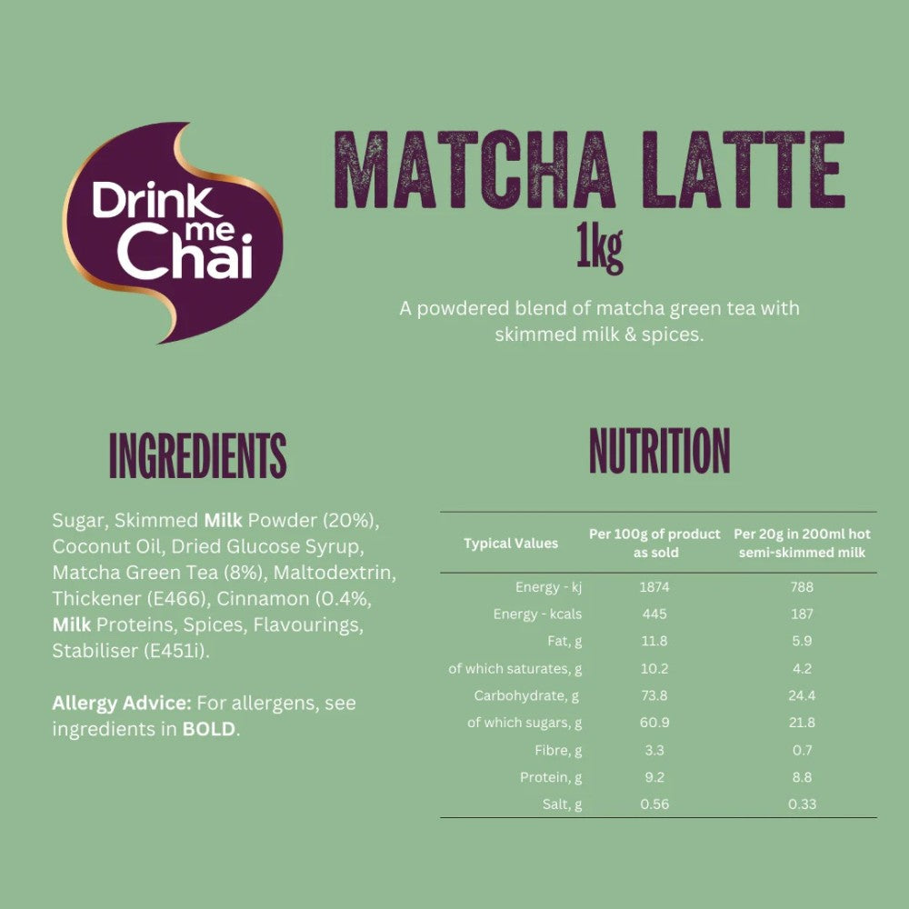 Drink Me Chai Matcha Latte Powder