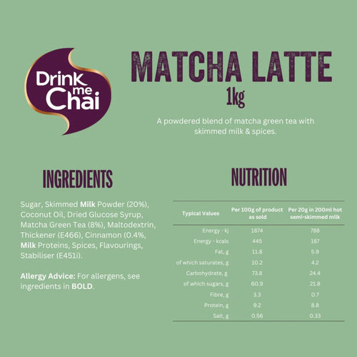 Drink Me Chai Matcha Latte Powder