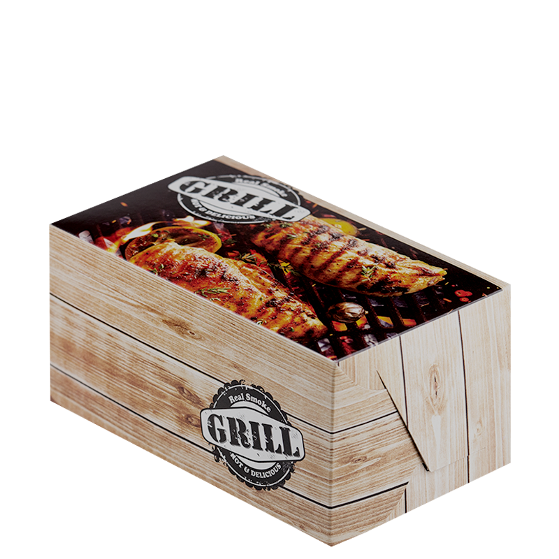 Intertan Takeaway Box ??? Boxes / 22x12.9x11cm Grill House Design Chicken Box T45