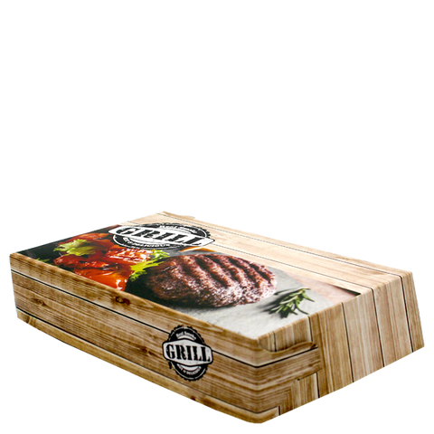 Intertan Takeaway Box 110 Boxes / 22x12.2x4.5cm Grill House Design Burger Box T22