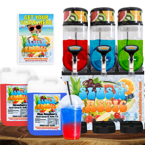 Blue Ice Machines Slush Machine ST12x3 / 700 Free Drinks Blue Ice Slush Machine ST12x3 With Massive Starter Pack