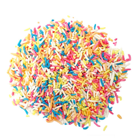 Thortons Lollies Ice Cream Toppings 1 x 500g Bag Shmoo Rainbow Sugar Strands 500g LOT: 1052