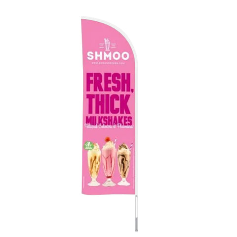 Aimia Foods Shmoo Pavement Sign Square base Shmoo Official Beach Flag