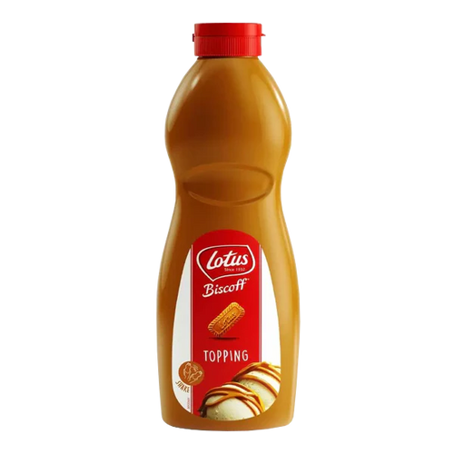 Hancocks Ice Cream Toppings 1kg Bottle Lotus Biscoff Topping Sauce