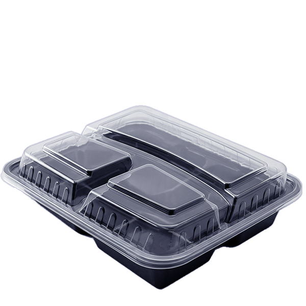 Black Base Microwavable 3 Compartment