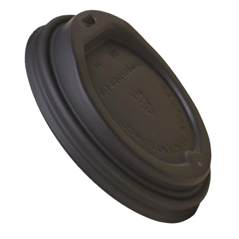 Dispo Hidden Product Upsell Ingeo Black CPLA Compostable Lids 500