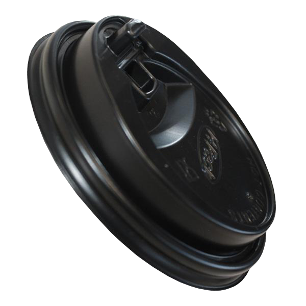 H Pack Hidden Product Upsell Black Reclosable Sip Thru Lids 500