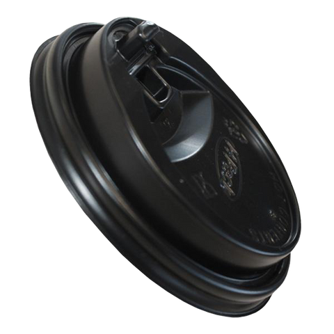 H Pack Hidden Product Upsell Black Reclosable Sip Thru Lids 100