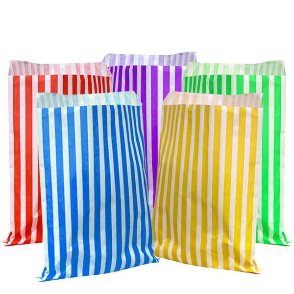 H Pack and magnum Packaging Candy Stripe Paper Bags