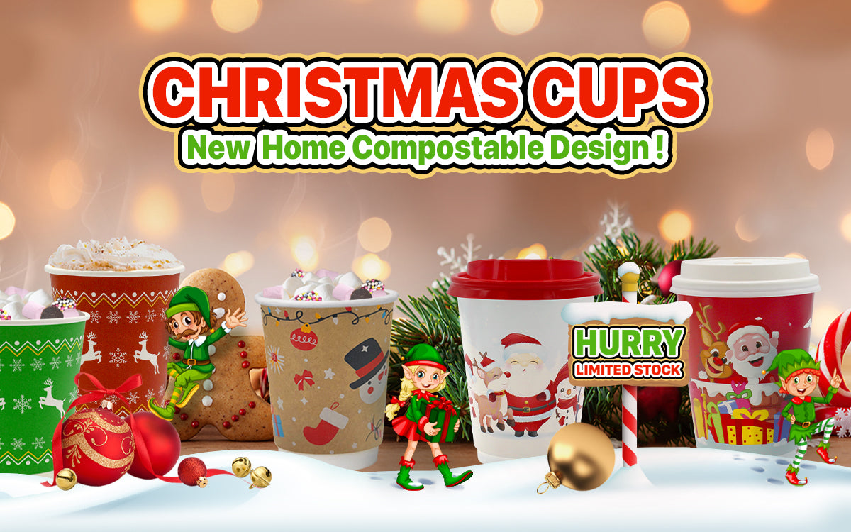 Christmas Paper Coffee Cups