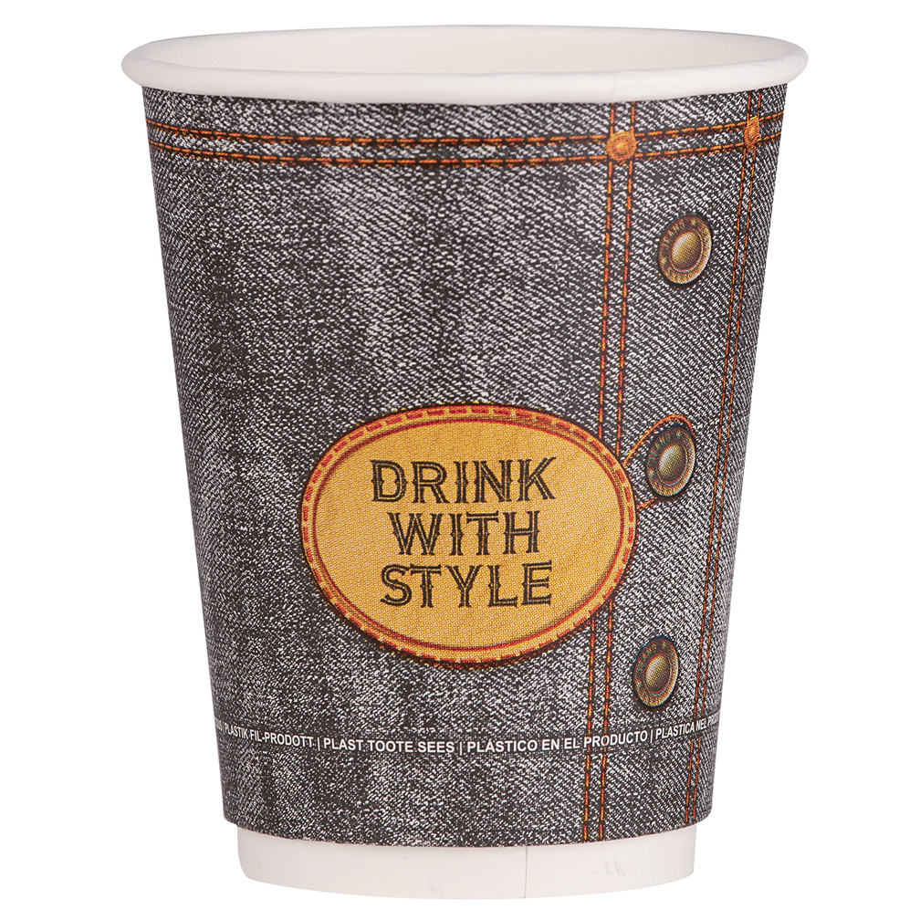 Hpack Double Wall Paper Cups Double Wall Denim Print Cups