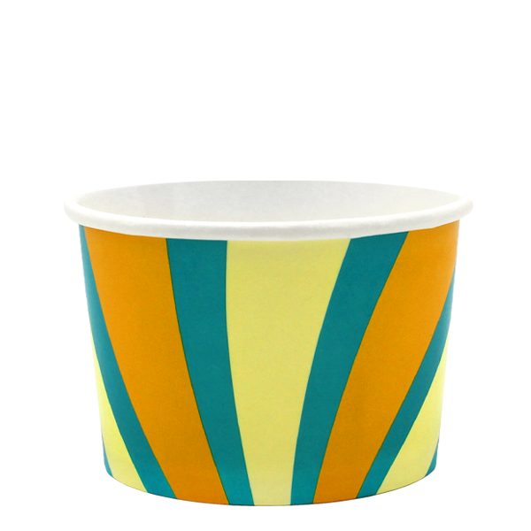 Tas Ice Cream Tubs 1 scoop _4oz` / No Lids / 500 Tubs Groovy Ice Cream Tubs