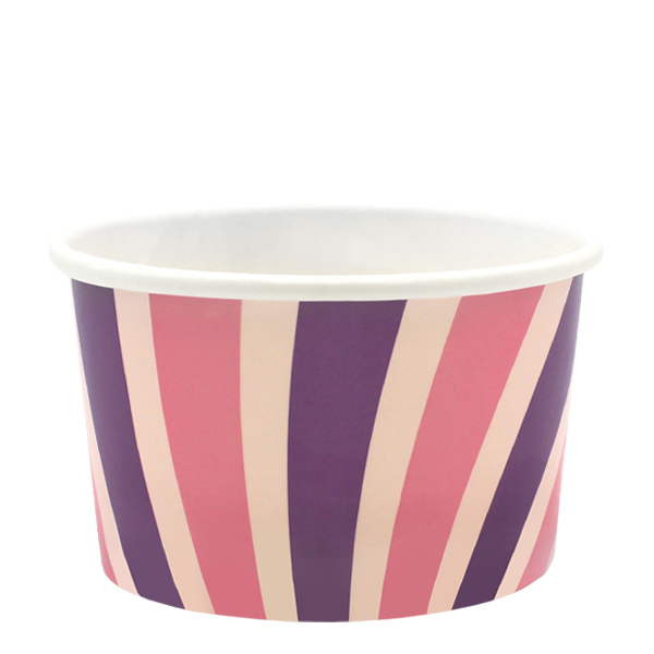 Tas Ice Cream Tubs 2 scoop _6oz` / No Lids / 500 Tubs Groovy Ice Cream Tubs