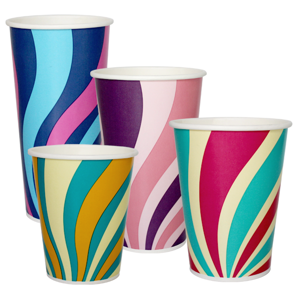 Groovy Go-Chill Paper Cold Drink Cups – Paper Cups Direct
