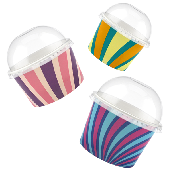 Groovy Ice Cream Tubs – Paper Cups Direct