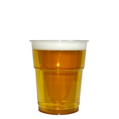 H Pack Plastic Pint Glasses 1000 Cups CE Plastic Recyclable Half Pint Pots