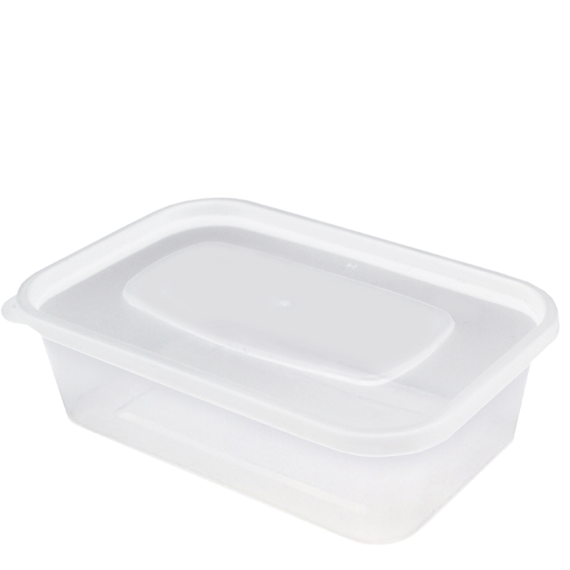 Heavy Duty Clear Microwavable Rectangular Container – Paper Cups Direct