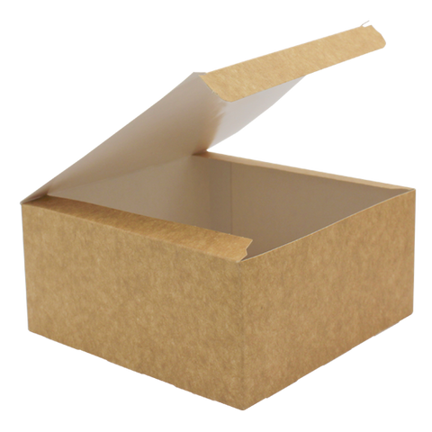 Go Pak Takeaway Box 500 Boxes Square Kraft Burger Boxes