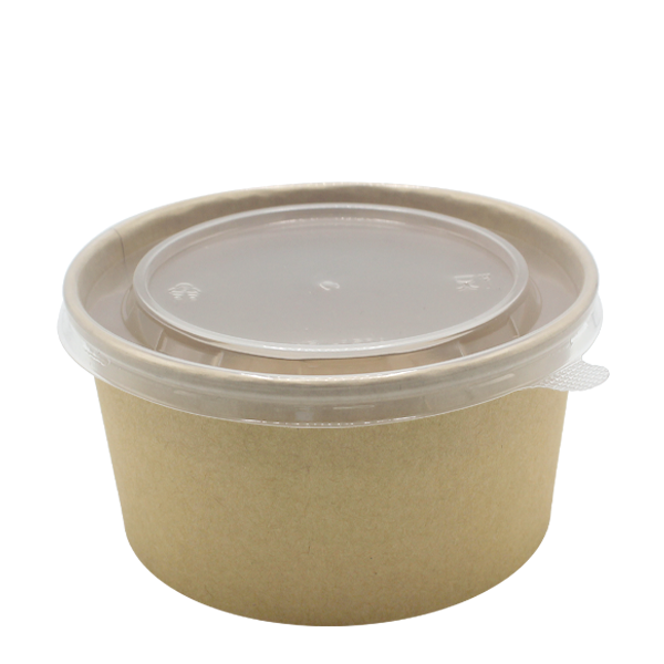 Go Pak Takeaway Box 1000ml / Translucent PP _Microwavable` / 300 Boxes Microwavable Kraft Round Deli Bowls
