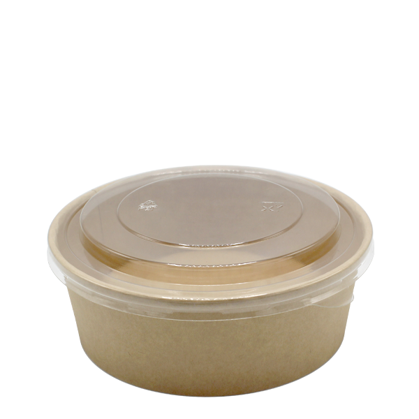 Go Pak Takeaway Box 500ml / Translucent PP _Microwavable` / 300 Boxes Microwavable Kraft Round Deli Bowls