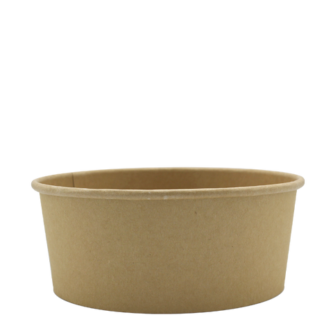 Go Pak Takeaway Box Microwavable Kraft Round Deli Bowls