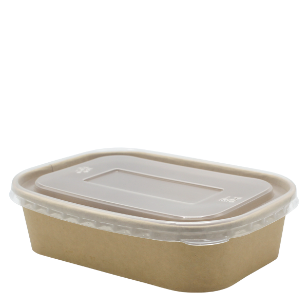 Go Pak Takeaway Box 500ml / Translucent PP _Microwavable` / 300 Boxes Microwavable Kraft Rectangle Deli Bowls