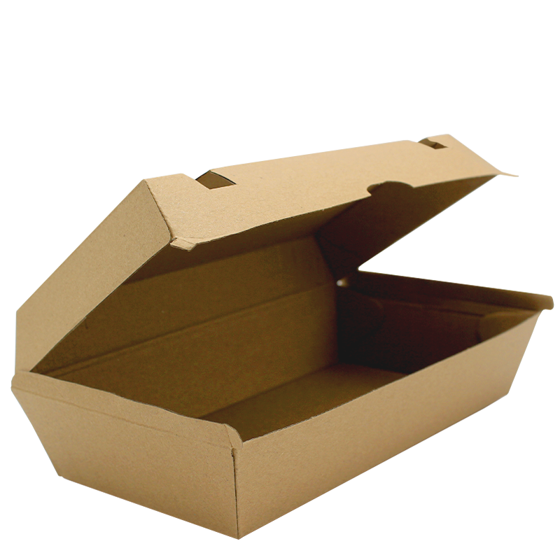 Intertan Takeaway Box Large / 300 Boxes Sturdy Corrugated Burger & Food Boxes