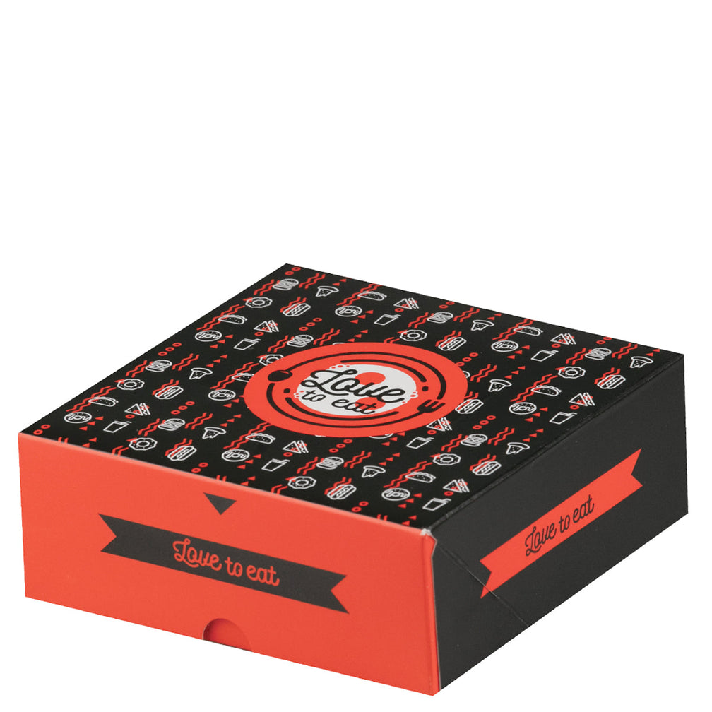 Intertan Takeaway Box 12.8 x 12.8 x 5cm / 450 Boxes Love 2 Eat Jacket Potato Box