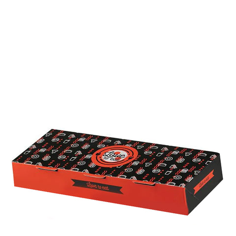 Intertan Takeaway Box 450 Boxes / 24.1 x 13 x 5.5cm Love 2 Eat Large Skewers Box