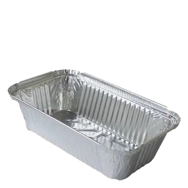 H Pack Aluminium Foil Container 197 x 124 x 46mm / 500 Containers / No Lids No. 6A Aluminium Foil Container