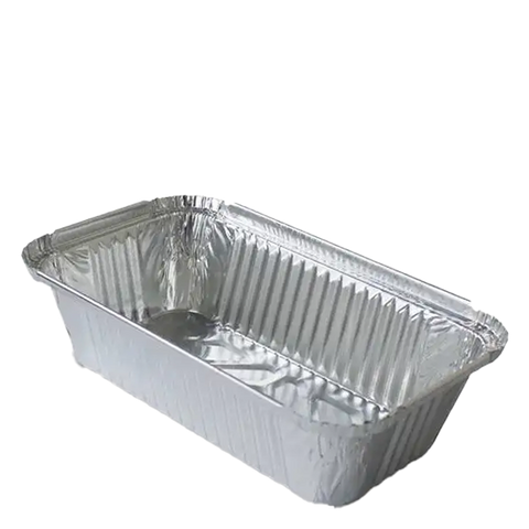 H Pack Aluminium Foil Container 197 x 124 x 46mm / 500 Containers / No Lids No. 6A Aluminium Foil Container