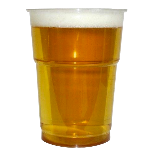 H Pack Plastic Pint Glasses Pint to brim / 1000 Cups CE Plastic Recyclable Pint Pots