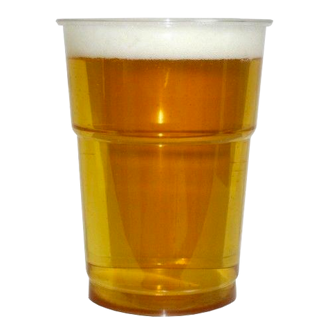 H Pack Plastic Pint Glasses Pint to brim / 1000 Cups CE Plastic Recyclable Pint Pots