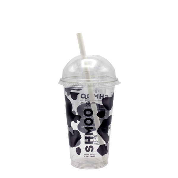 Aimia Foods Shmoo PET Cups Lids & Straws Small 13oz / 100 Cups, Lids & Straws Shmoo Official Smoothie Cups with Lids & Straws