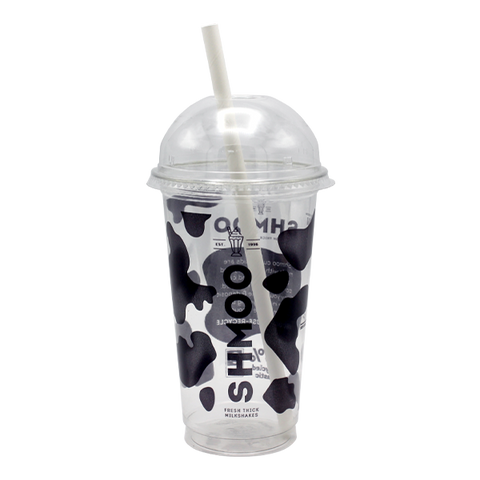 Aimia Foods Shmoo PET Cups Lids & Straws Large 22oz / 80 Cups, Lids & Straws Shmoo Official Smoothie Cups with Lids & Straws