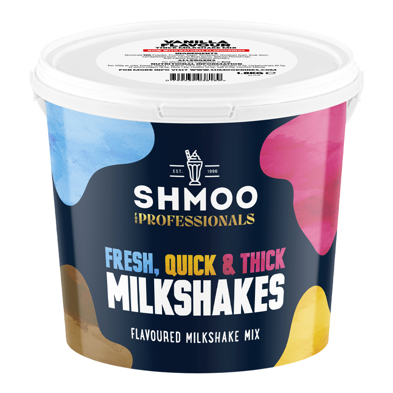 Aimia Foods Shmoo Milkshake Mix Vanilla / 1.8kg Tub Shmoo Vanilla Mix 1.8kg