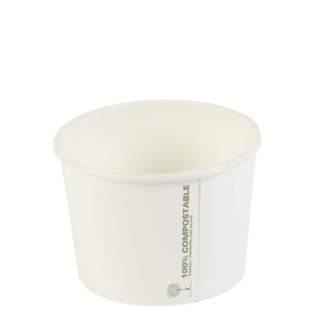 Dispo Soup Containers 1000 Containers 8oz PLA Soup Containers White LOT: 155