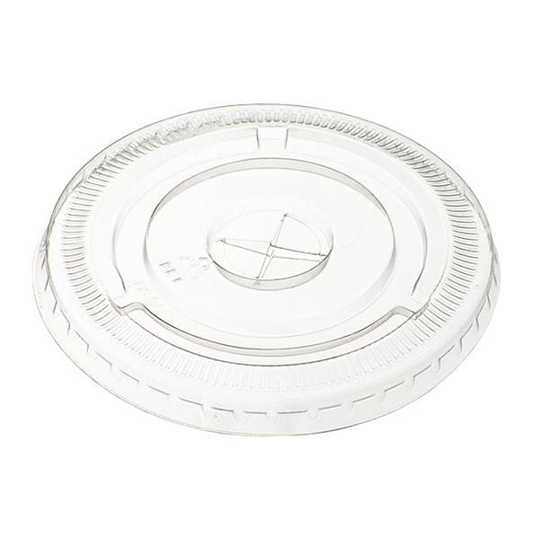 H-Pack Flat Lids Flat PET Lids with Straw Slot