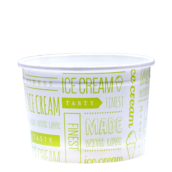 Tas Ice Cream Tubs 3 scoop _280ml` / No Lids / 50 Tubs Tas-ty Finest Ice Cream Tubs