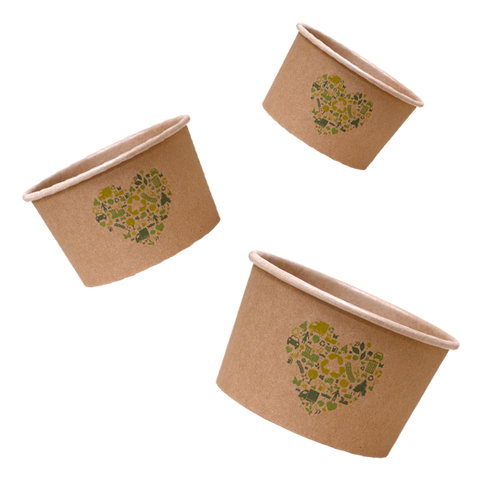 Parkers Packaging Ice Cream Tubs Bio Heart Ice Cream Tubs
